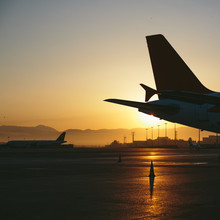 The Airport At Sunset