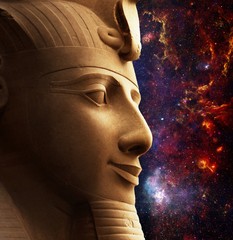 Wall Mural - ramses ii and galactic center region (elements of this image fur