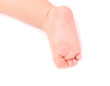 © F16-ISO100 - baby foot 9-12 year isolated in white background