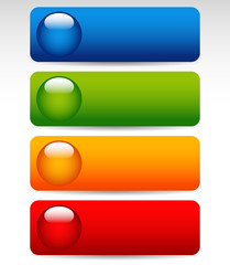 Poster - Big Bright, Colorful Buttons