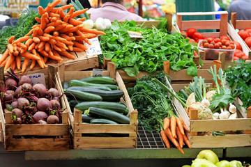 Poster - Vegetable market