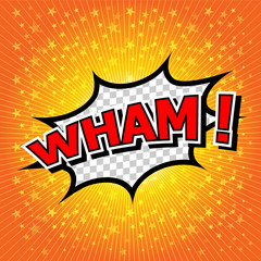 Wham! - Comic Speech Bubble, Cartoon 