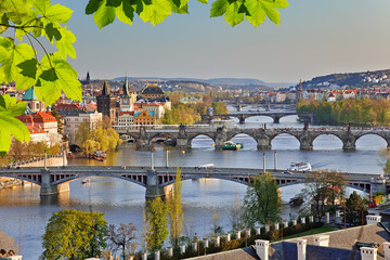 Wall Mural - Prague at sunset