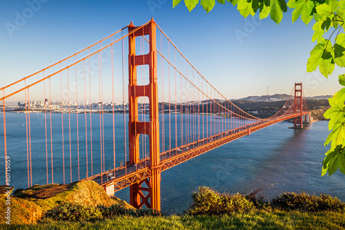 Naklejka - mata magnetyczna na lodówkę Golden Gate Bridge