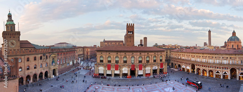 Fotomural view of piazza maggiore - bologna