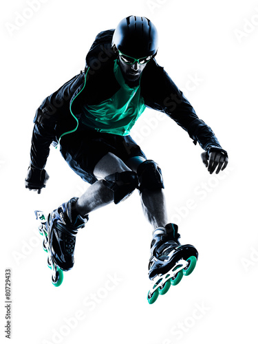 mezczyzna-roller-skater-inline-roller-blading-sylwetka