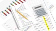 © viperagp - Colorful business pie and bar chart on documents