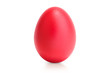 red egg isolated on white