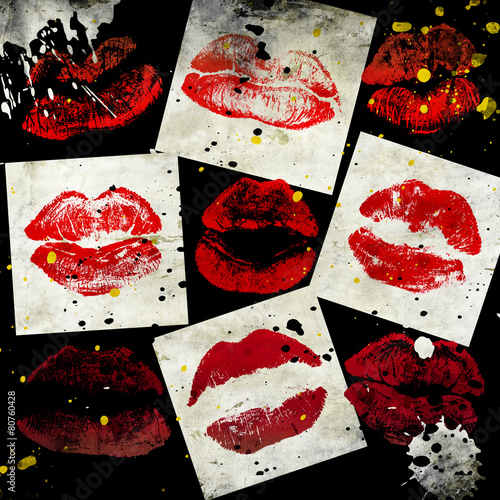 Fototapeta na wymiar beautiful color lips