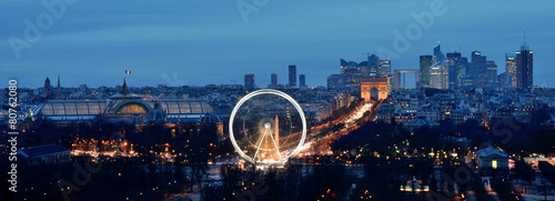 Cuadros en Lienzo Paris depuis les toits du Louvre