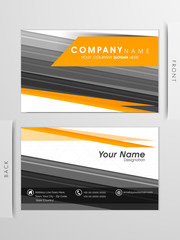 Wall Mural - Professional business card or visiting card set.
