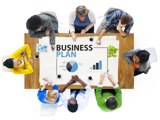Canvas Print - business plan planning strategy meeting conference concept