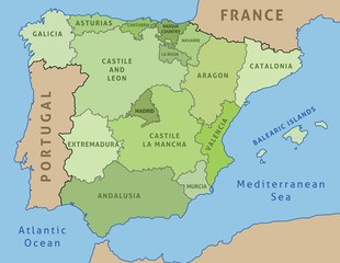  Map of Spain