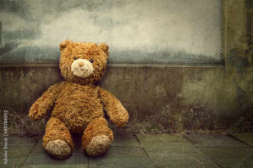 Lonely Teddy Bear Stock Photo | Adobe Stock