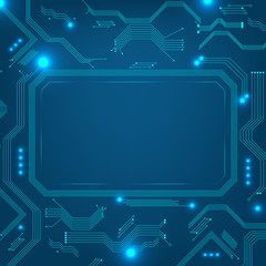 Wall Mural - abstract computer or technical background