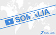 Somalia map flag and text illustration