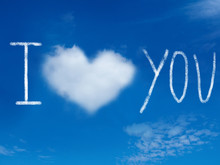 "I Love You" Message In The Sky