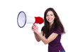 © very_ulissa - beautiful girl with megaphone