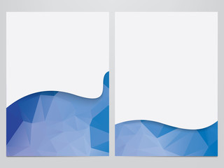 Wall Mural - vector business brochure, flyer template, polygonal design