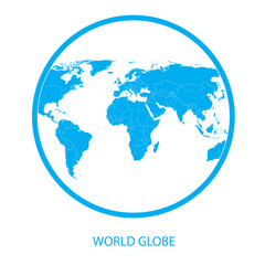 Wall Mural - Earth globe - world map vector