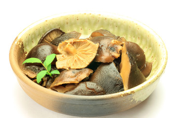 Poster - food boiled and seasoned of the shiitake