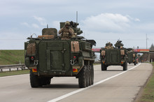 Dragoon Ride - US Army Convoy Drives Through Czech Republic