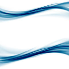 Wall Mural - abstract blue transparent wave modern divider
