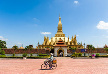  Wat Phra That Luang Pagoda In Vientiane