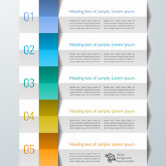 Wall Mural - infographics web banner & label, accordion design