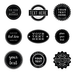 Vector Set of Retro Stamps and Badges