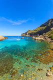 Fototapeta Do akwarium - View of beautiful Cala Figuera bay, Majorca island, Spain