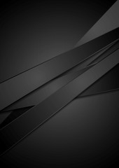 Black stripes tech vector background