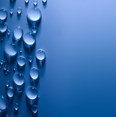 Fototapete - Abstract  Water Drops Background with Beautiful Light