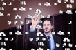 © WavebreakMediaMicro - Composite image of businessman holding chalk