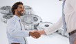 © WavebreakMediaMicro - Composite image of two businessmen shaking hands in office