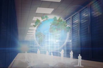 Aufkleber - Composite image of earth with forest