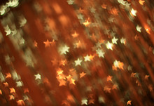 Festive Background With Gold And Silver Stars