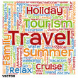 © high_resolution - Vector conceptual tourism or travel  word cloud