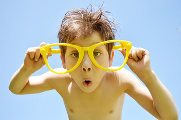 boy with sunglasses