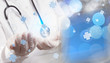 © everythingpossible - Medicine doctor hand working with modern computer interface as m