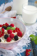 cottage cheese with fresh berries