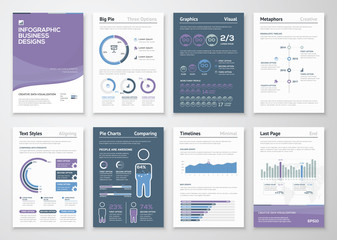 Wall Mural - infographics vector elements for business brochures and fliers