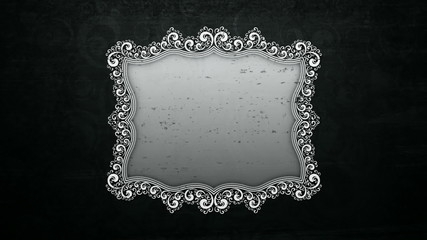 Wall Mural - set of grungy ornamented animated frames