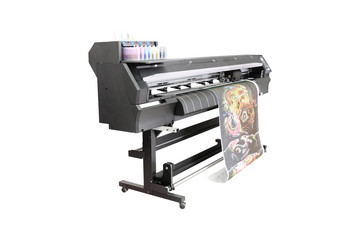 The image of a professional printing machine