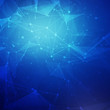 © Shanvood - Abstract blue low poly bright technology vector background
