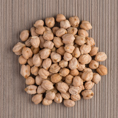 Wall Mural - Circle of chickpeas