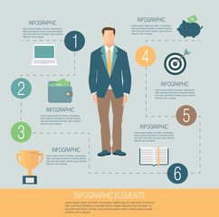 Wall Mural - Business infographic template