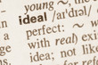 Dictionary definition of word ideal