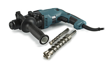 Poster - professional rotary hammer with a drill