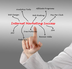 Wall Mural - Internet marketing success